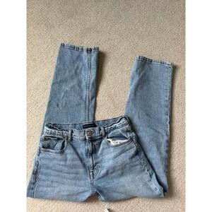 Aeropostale 90s Baggy Jeans Size 8 Blue Light Wash High Waisted